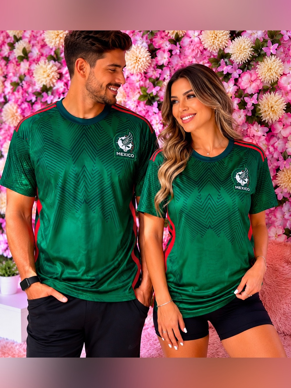 Unisex Mexico Green Performance Men's Shirt